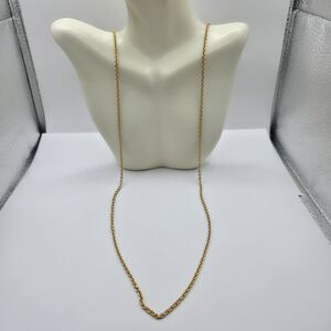 Goldtone Metal Chain, Chain Link\ Cable Unisex Necklace 34"
